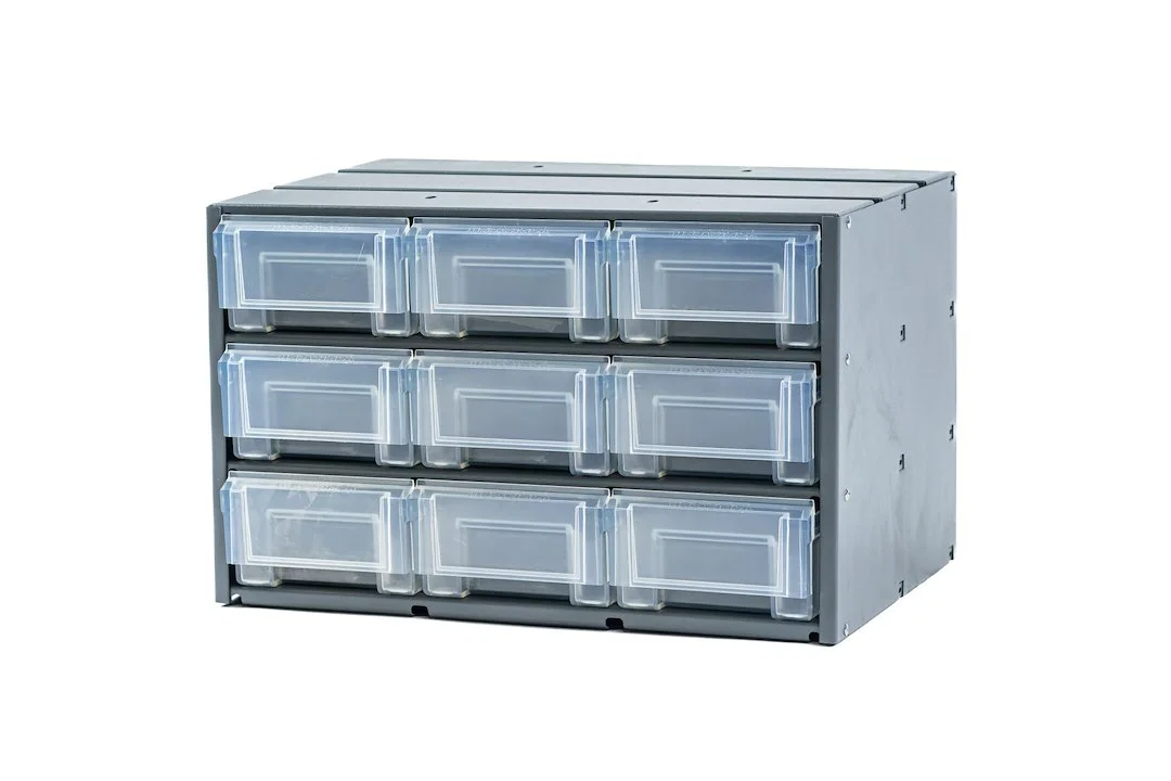 02D643KP – MASTERACK Storage Cabinet, 9 Drawers Store Nuts/ Bolts/ Other Small Items In Stackable Wi - view 2